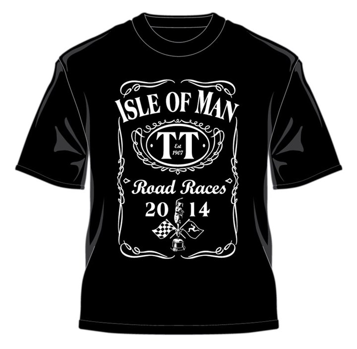 TT 2014 T Shirt  Road Races Black - click to enlarge