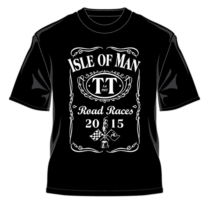 2015 Isle of Man TT Road Races T-Shirt Black - click to enlarge