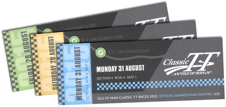 Classic TT 2015 Grandstand  Tickets - click to enlarge