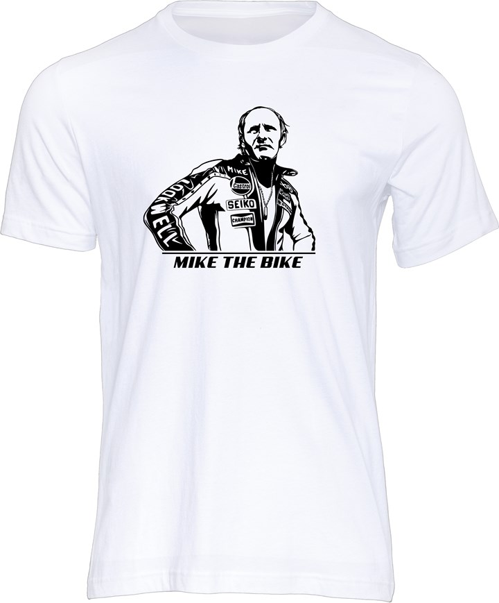 Mike the Bike T-Shirt, White - click to enlarge