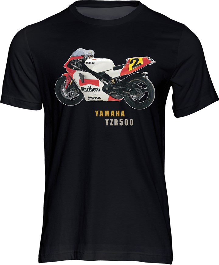 Yamaha YZR500 T-shirt Black - click to enlarge