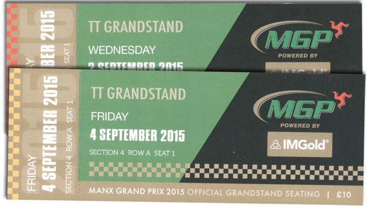 Manx Grand Prix 2015 Grandstand Tickets - click to enlarge