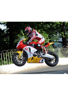 Gary Johnson Ballaugh Bridge Superbike Practice 