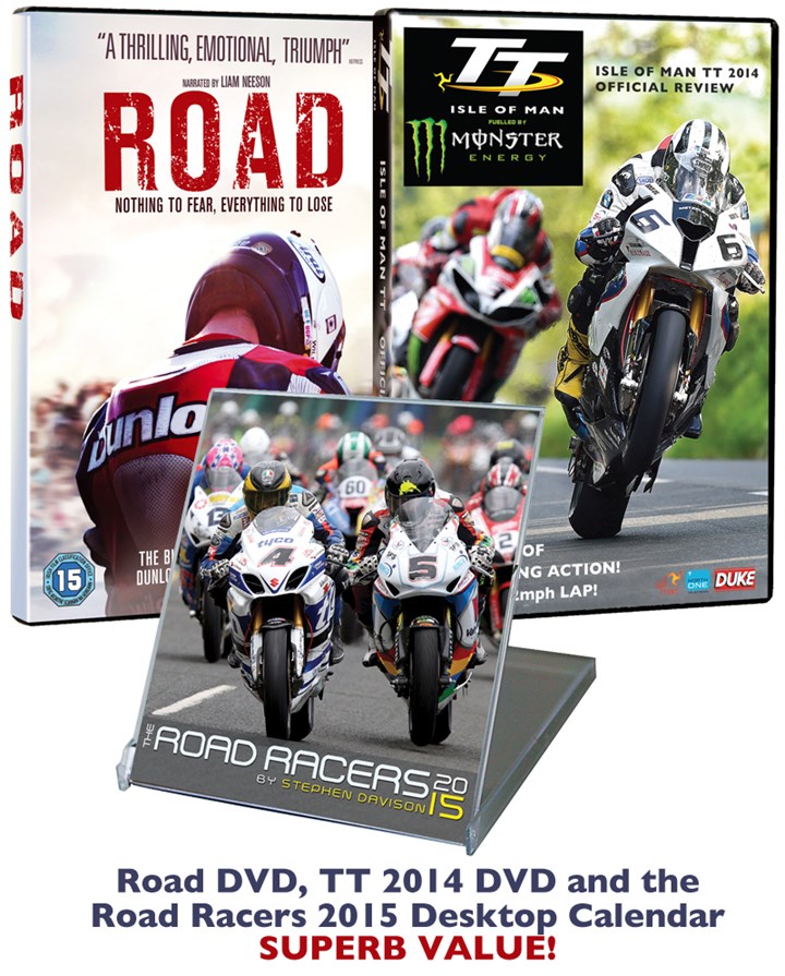 Road, TT 2014 and Road Racers Calendar bundle - DVD
