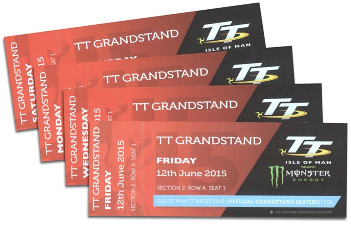 TT 2015 Grandstand Ticket - click to enlarge
