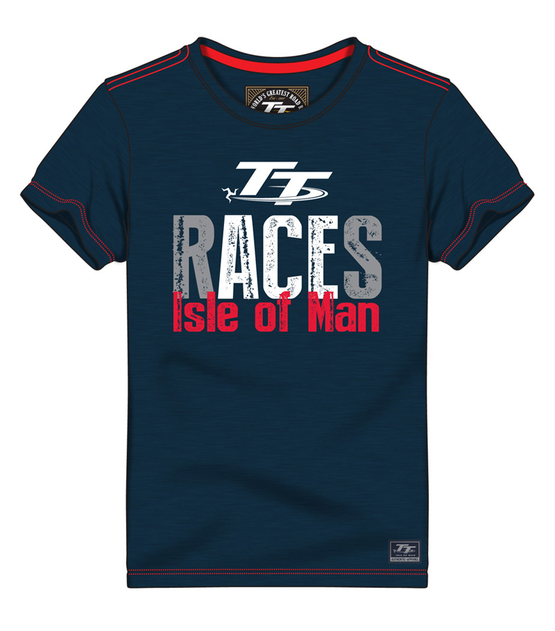 TT Races IOM Vintage T-Shirt Navy : Isle of Man TT Shop
