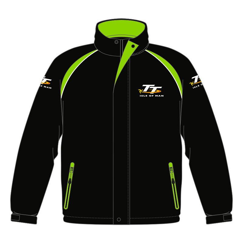 TT Padded Jacket with Black and GreenTrim : Isle of Man TT Shop