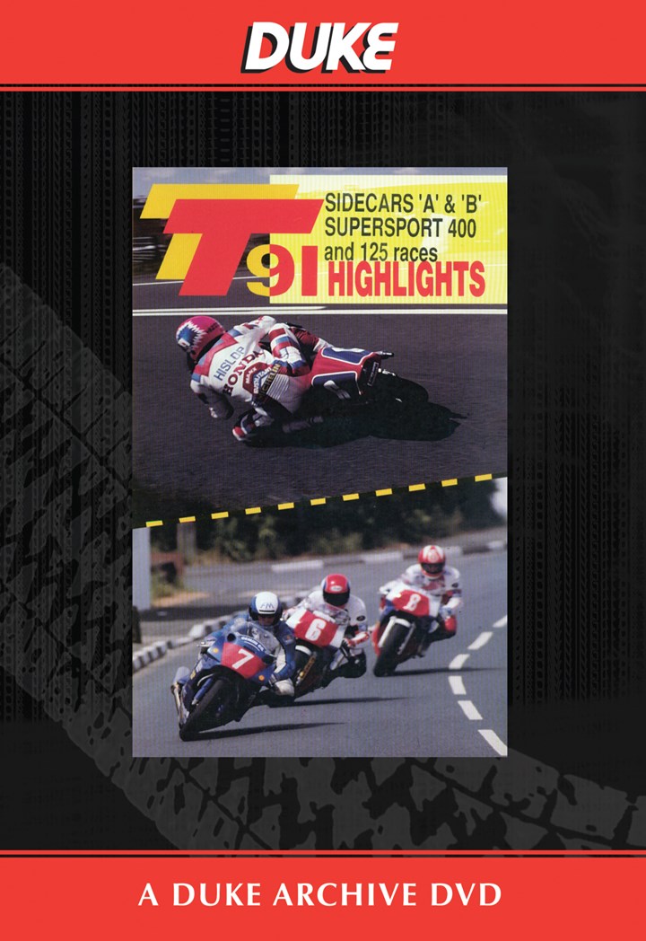 TT 1991 Sidecar A & B & Supersport 400 Races Duke Archive DVD
