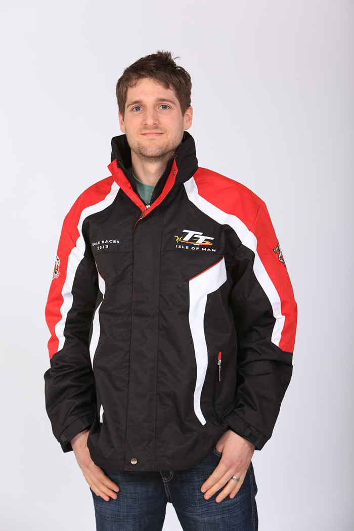 TT 2013 Road Races Jacket Black/Red/White Trim : Isle of Man TT Shop