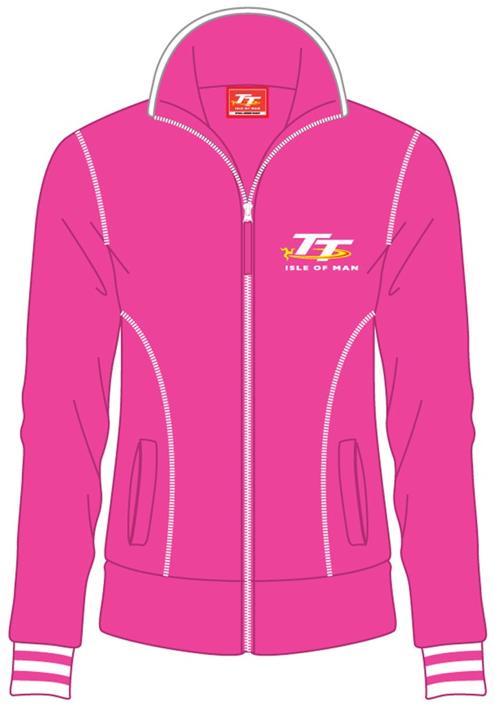 TT 2014 Ladies Track Top Pink - click to enlarge