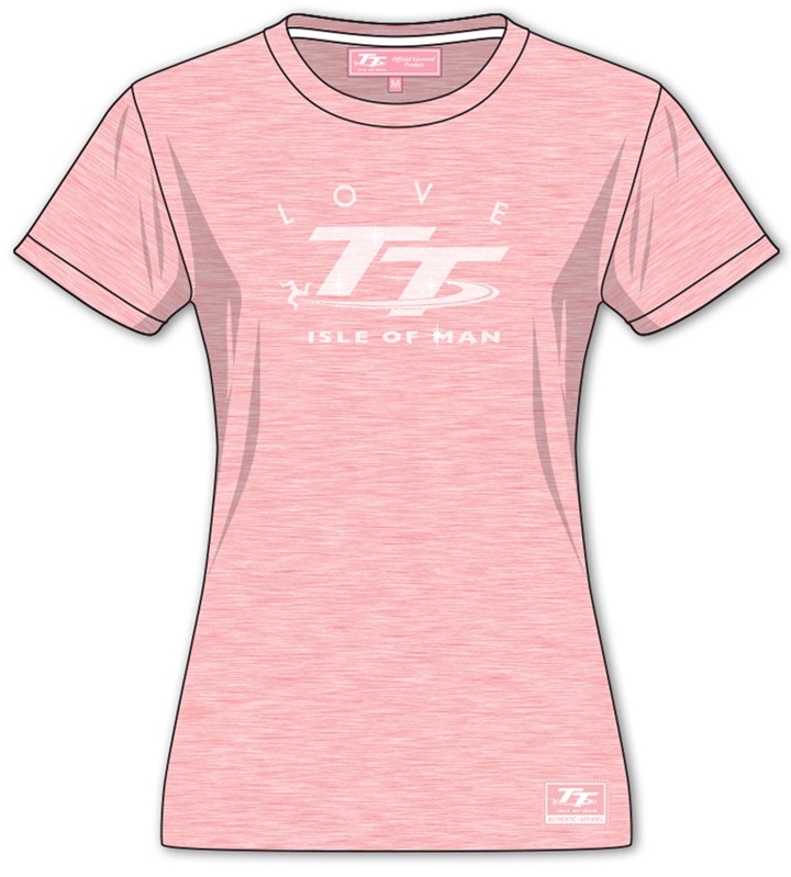 TT Ladies Printed Love T-Shirt - click to enlarge