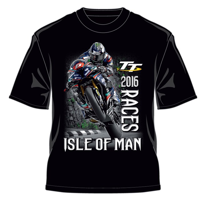 Michael Dunlop 2016 IOMTT T-Shirt Black - click to enlarge