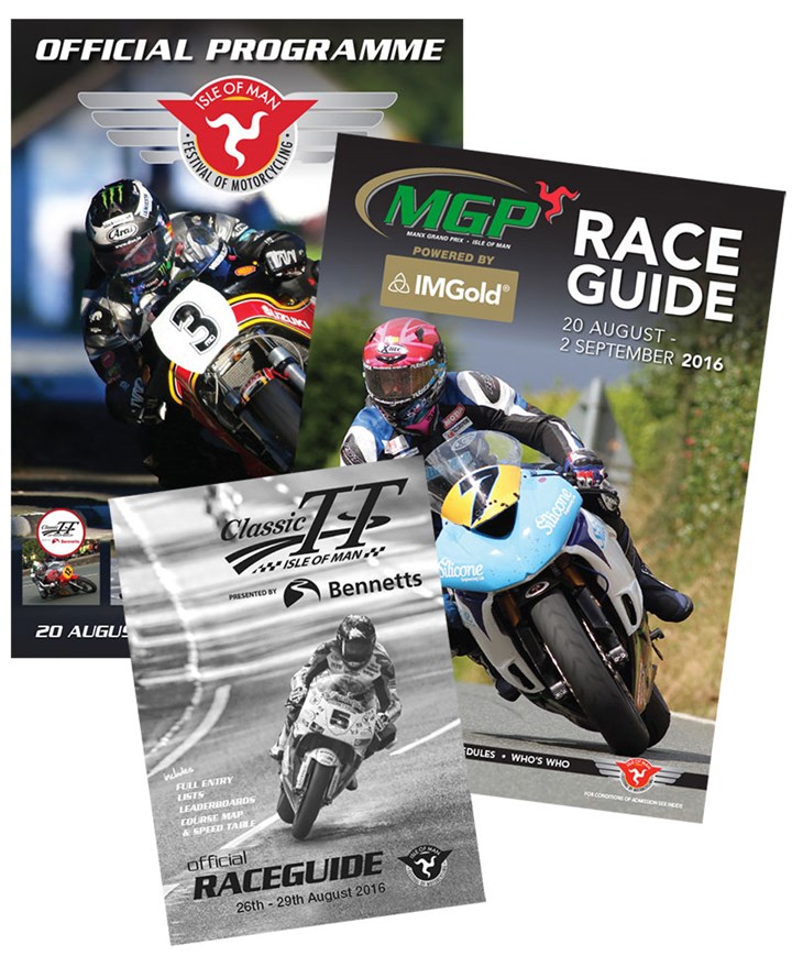 2016 IOM Festival of Motorcycling Programme, Race Card & Race Guide