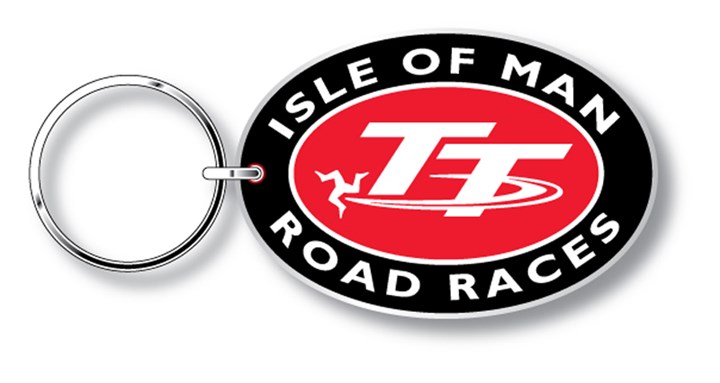 TT Oval Rubber Logo Key Fob