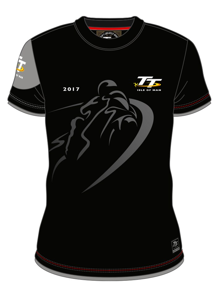TT Shadow Bike Custom T-shirt Black - click to enlarge