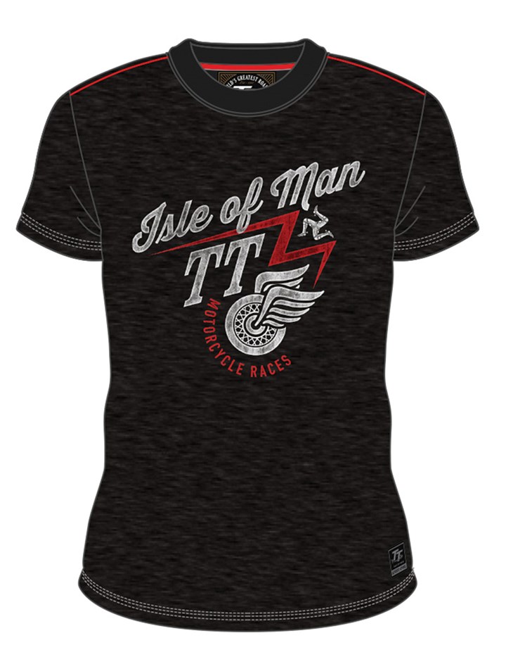 Isle of Man TT Motorcycle Races Custom T-shirt Black - click to enlarge