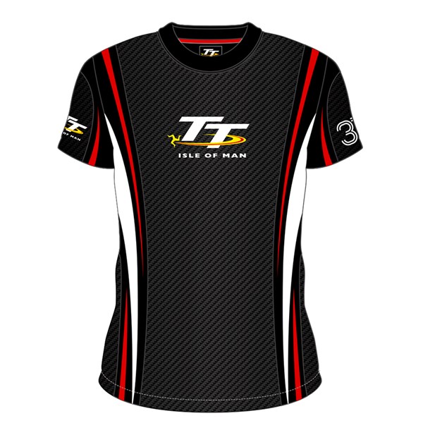 TT All over Print, Red and White Stripe T-Shirt : Isle of Man TT Shop