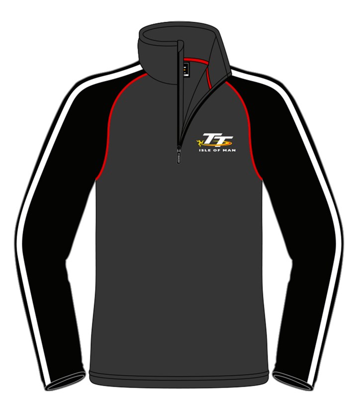 TT Quarter Zip Fleece Grey/Black - click to enlarge