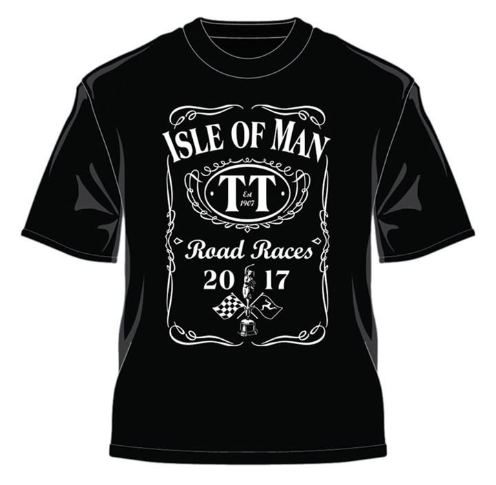 Isle of Man TT Road Races 2017 T-shirt Black - click to enlarge