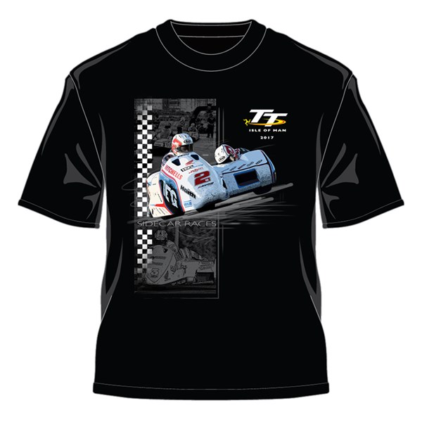 TT Sidecar Races T-shirt Black : Isle of Man TT Shop