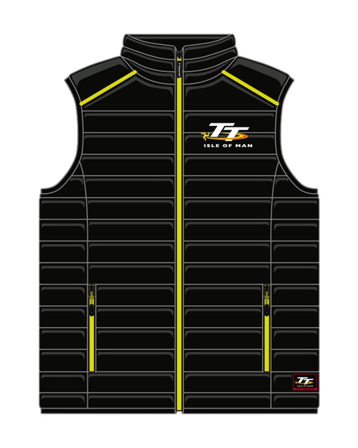TT Black and Green Bodywarmer - click to enlarge