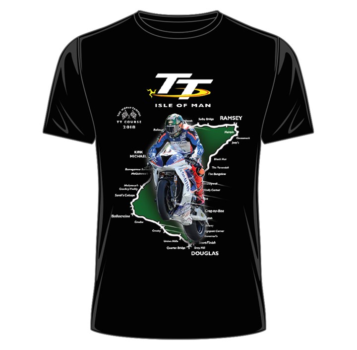 TT Course 2018 T-Shirt Black - click to enlarge