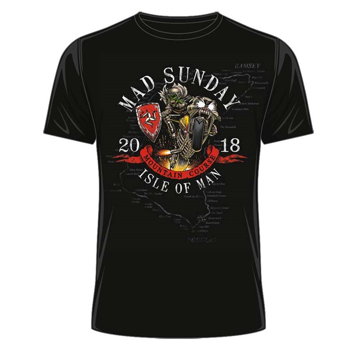 TT 2018 Mad Sunday T-Shirt Black - click to enlarge