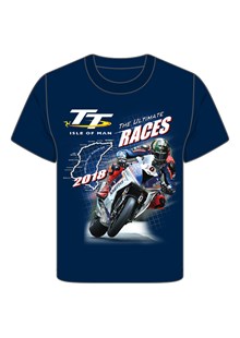 TT 2018 Bike 10 Childs T-Shirt Navy