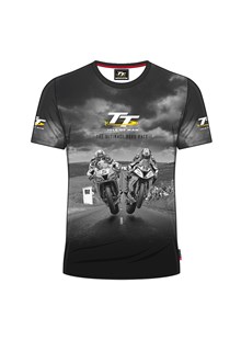 TT All over Print T-Shirt,Grey 2 Bikes