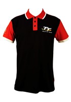 TT Polo Black, Red Shoulder