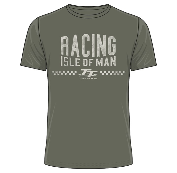 TT Racing Isle of Man T-Shirt Green - click to enlarge