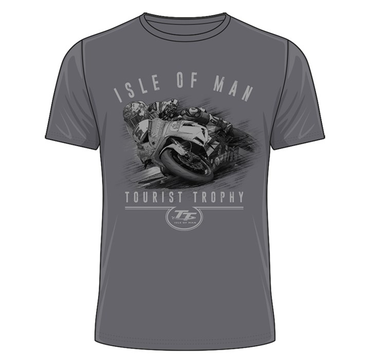 TT Tourist Trophy T-Shirt Charcoal - click to enlarge