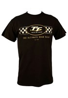 TT Logo Check Design T-Shirt Black