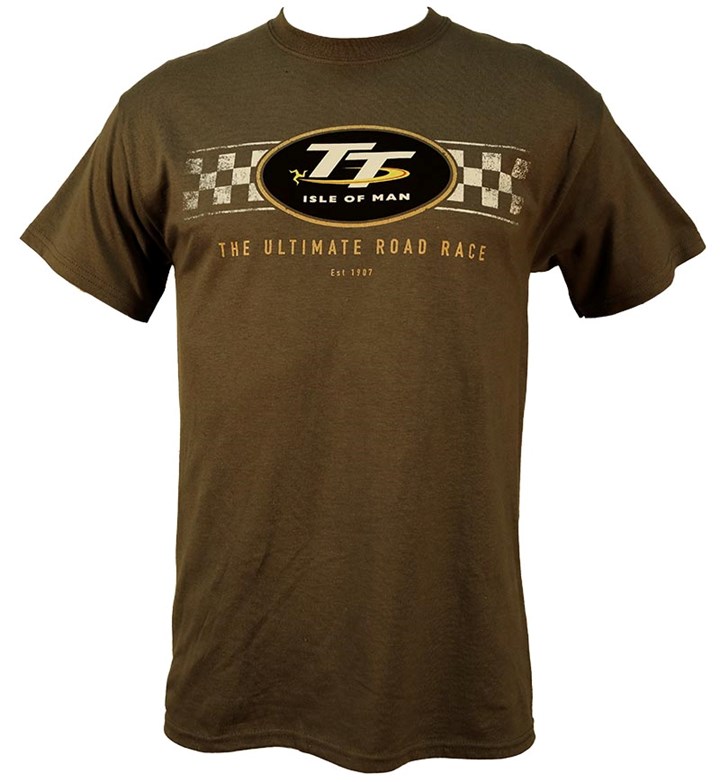 TT Check Design T-Shirt Charcoal - click to enlarge