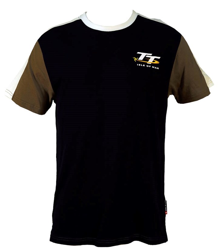 TT Vintage T-Shirt Navy,White/Grey Sleeve - click to enlarge