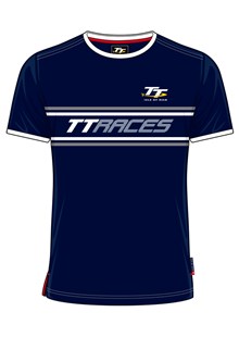 TT Vintage T-shirt Navy, Grey and White TT Races