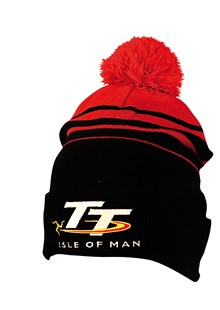 TT Bobble Hat Black/Red