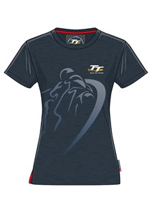 TT Ladies Shadow Bike T-Shirt Navy