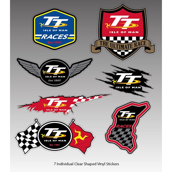 Tt 2019 Sticker Set : Isle Of Man Tt Shop