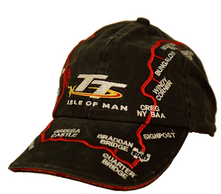 Official TT Isle of Man black TT Course Cap