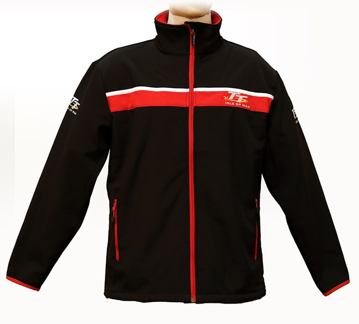 TT Soft Shell Jacket Black/Red - click to enlarge