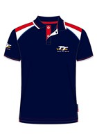 TT Polo Navy, Red and White Shoulders
