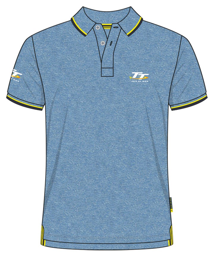 TT Polo Sky Blue Marl - click to enlarge