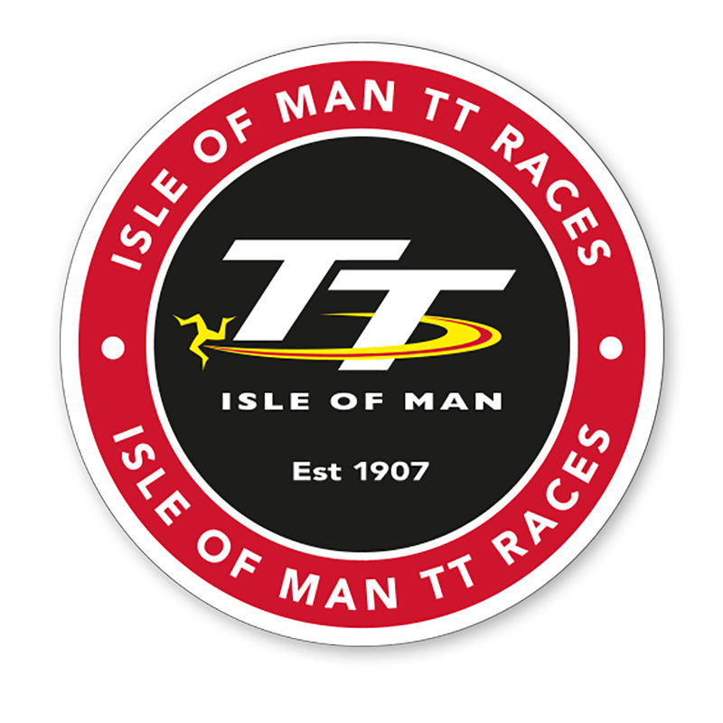 Isle of Man TT Road Racing Capital of the World Gel Badge Sticker 