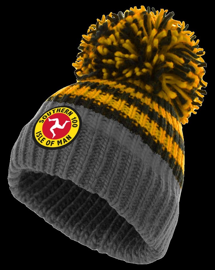 Southern 100 Bobble Hat Grey