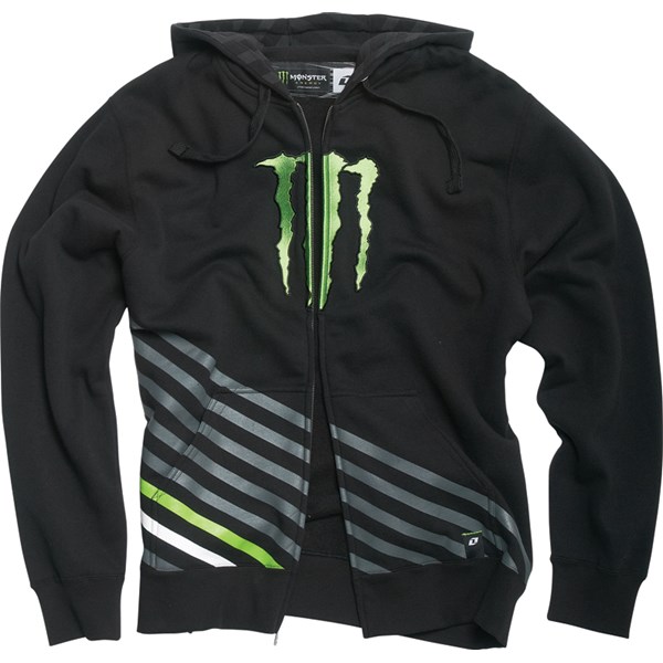 Monster Vertical Zip Hoodie Black : Isle of Man TT Shop