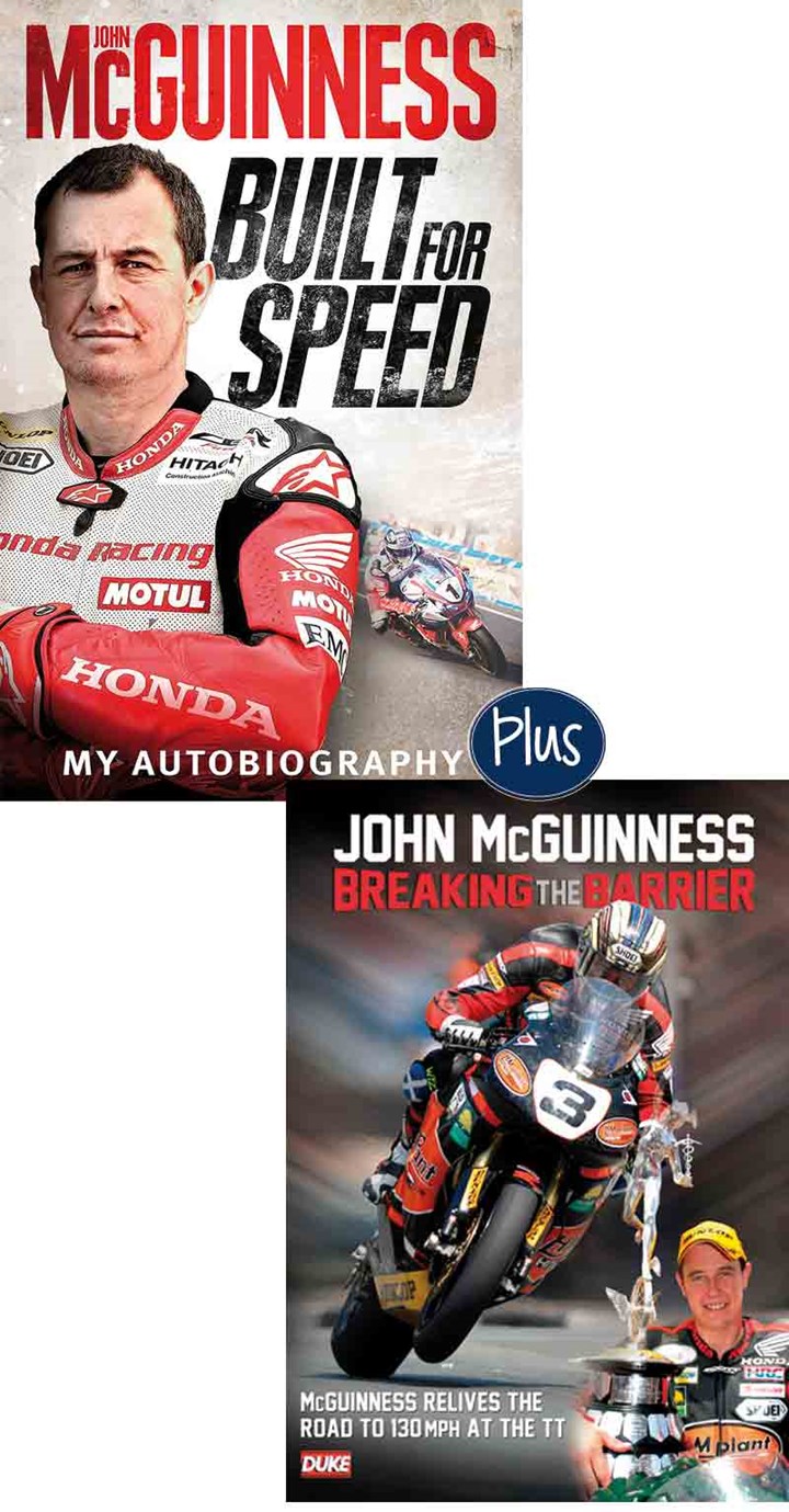John McGuinness Built for Speed book & Breaking the Barrier DVD
