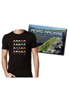 Road Racers 2021 Calendar and Classic Helmets T-Shirt