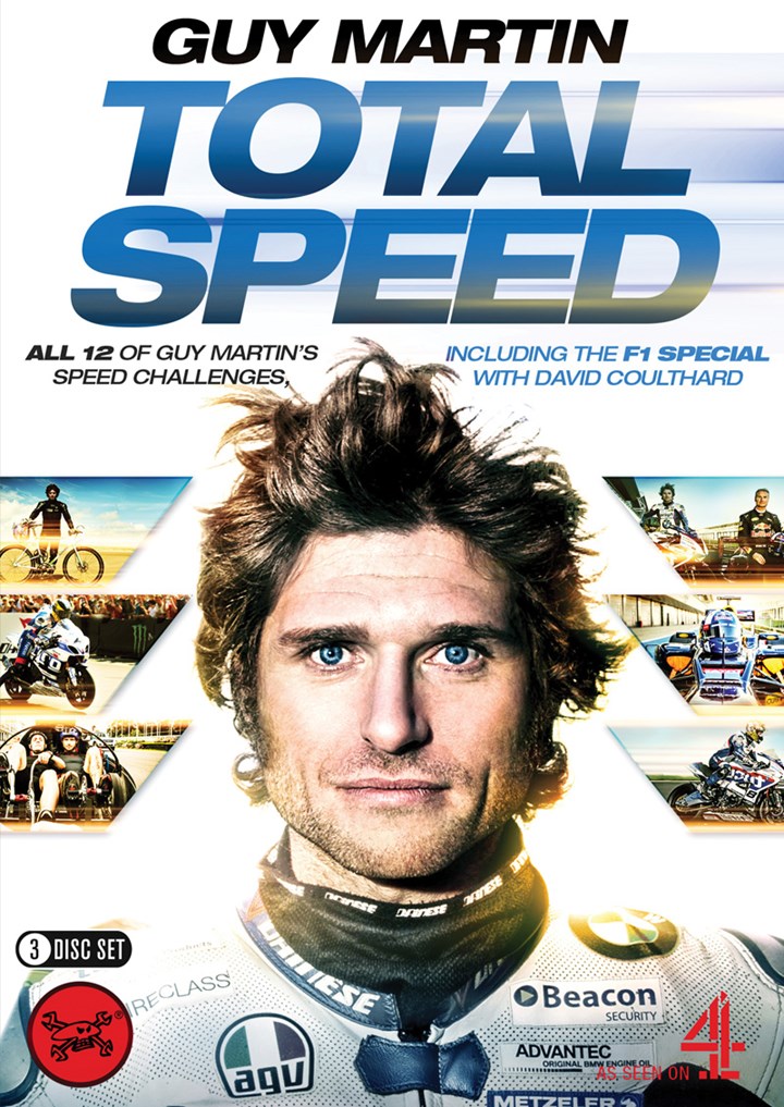 Guy Martin: Total Speed ( 3 Disc)  Box Set (series 1-3  F1 Special) Blu-Ray