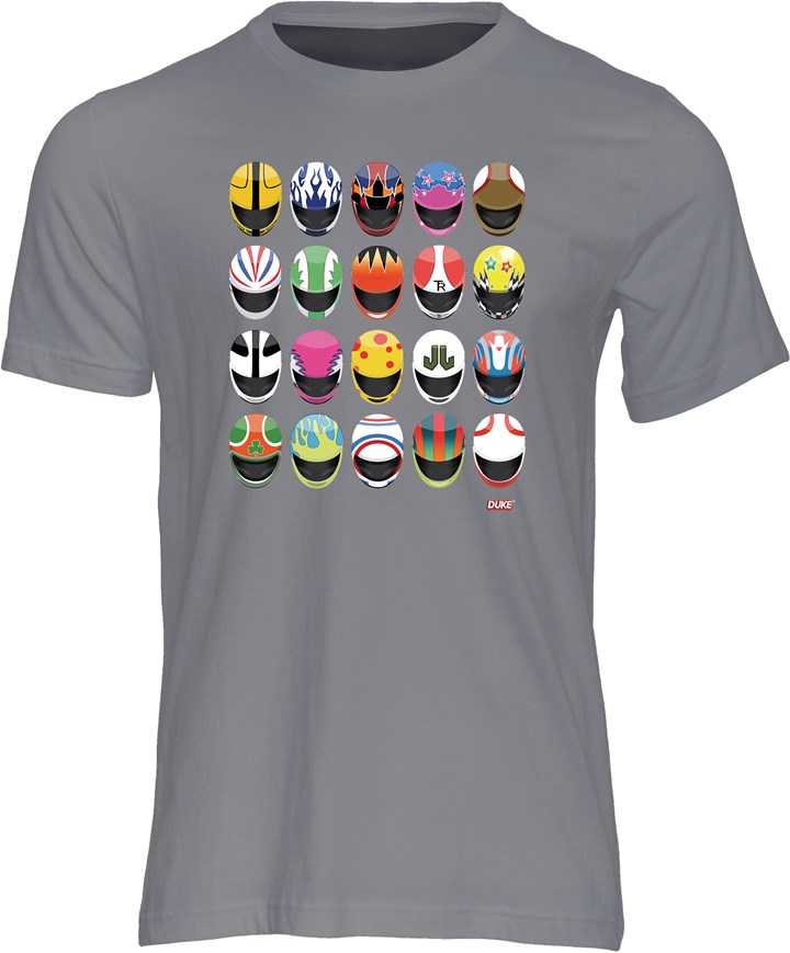 Modern Helmets T-Shirt Charcoal - click to enlarge
